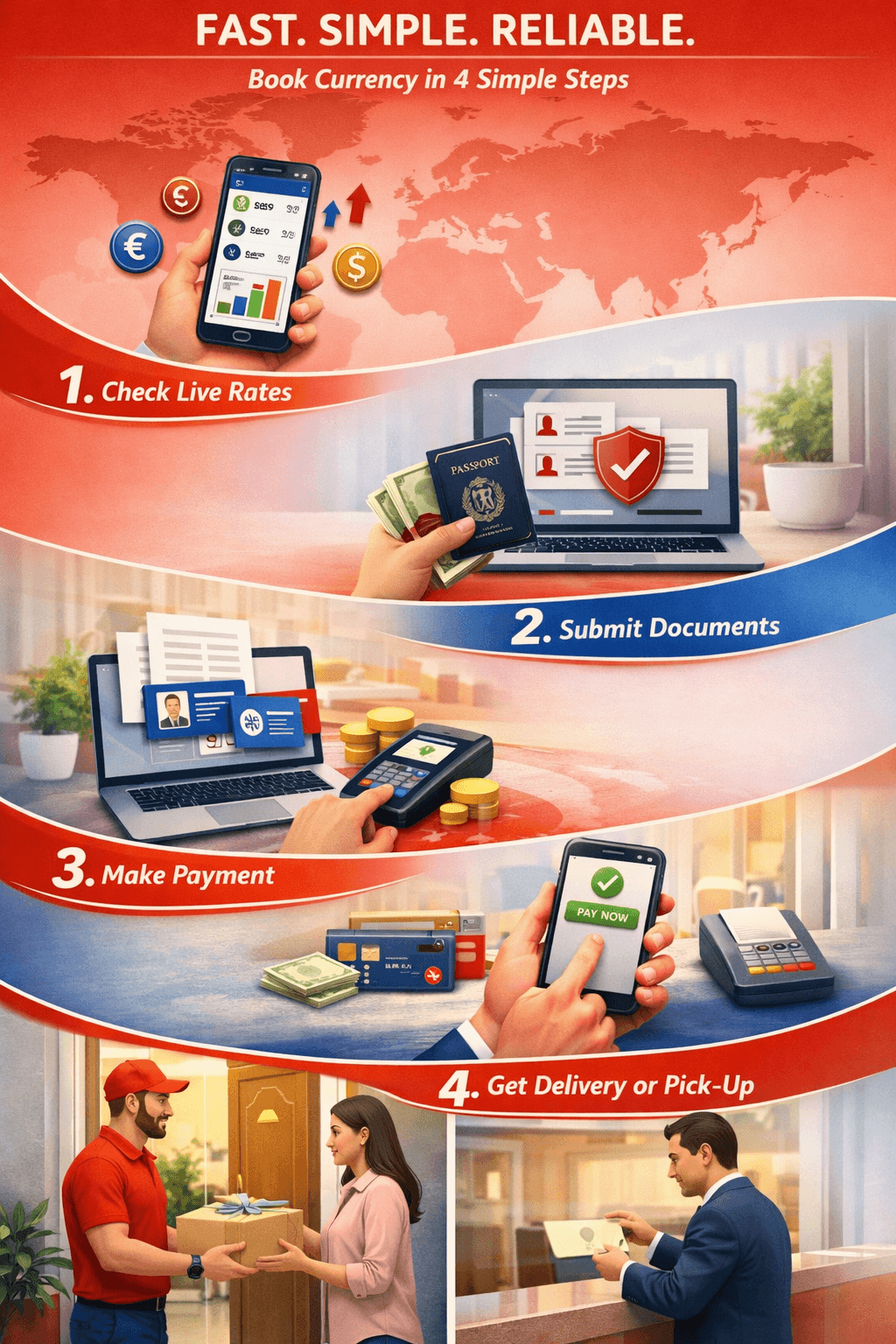 Currency Exchange Steps